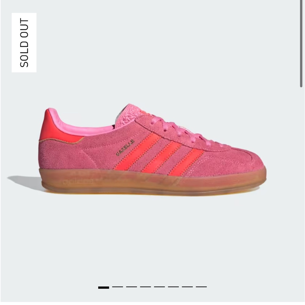 Gazelle Indoor Shoes - Beam Pink / Solar Red / Gum
